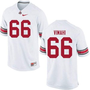 NCAA Ohio State Buckeyes Men's #66 Enokk Vimahi White Nike Football College Jersey HBI0445BG